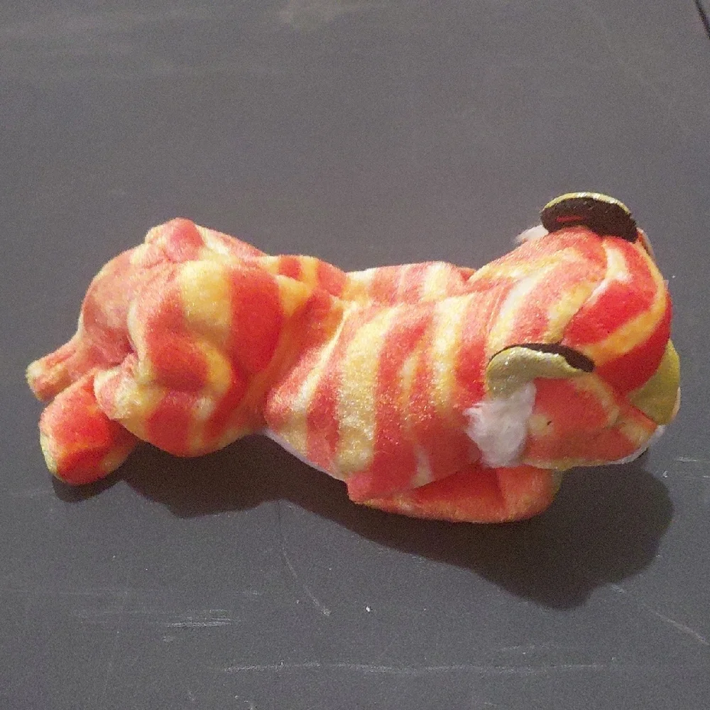 Ty Orange and Yellow Striped Stuffed Tiger